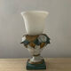 Lampe vintage en opaline et plâtre