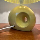 Yellow ceramic lamp organic shape