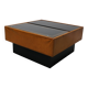 Vintage Cognac Leather Coffee Table / Bar by De Sede, 1960/70s