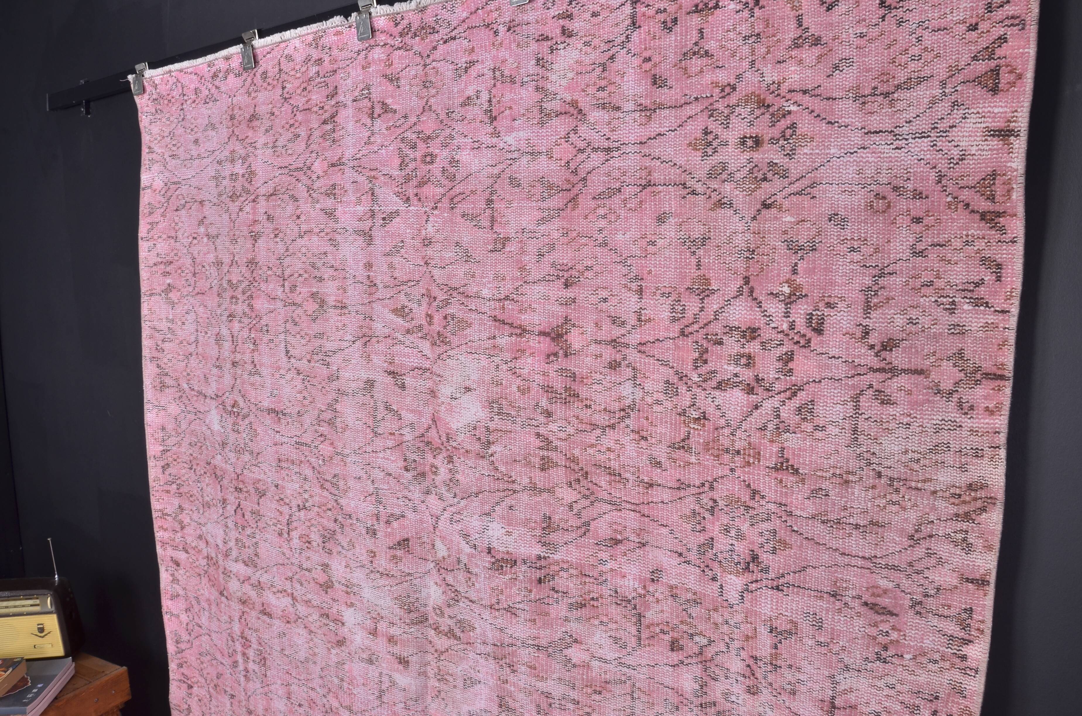 Vintage Turkish Pink Rug sku2344