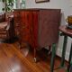 Vintage wooden wardrobe / small wardrobe on wheels
