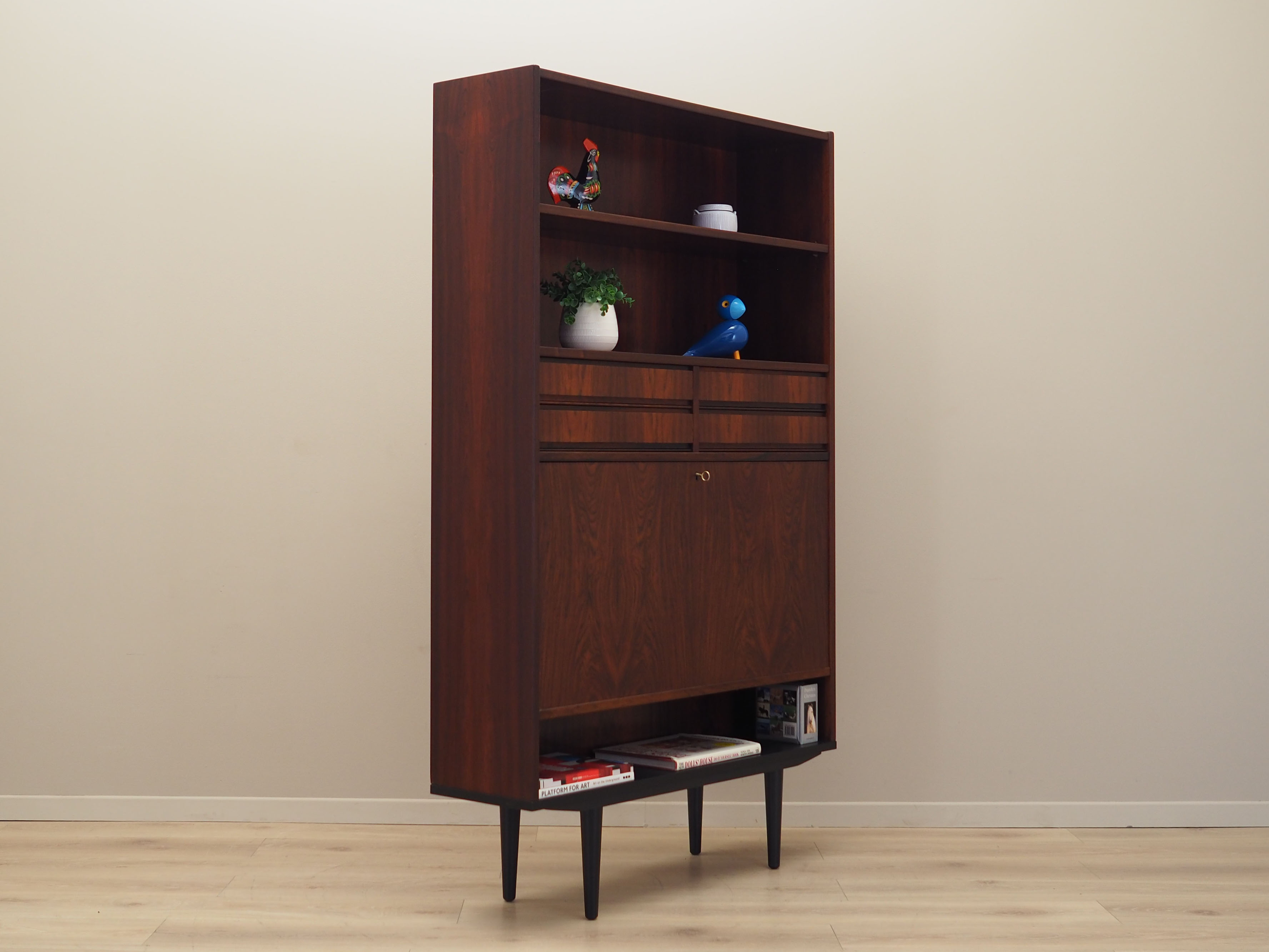 Bibliothèque en palissandre, design danois, années 1970, production: Danemark
