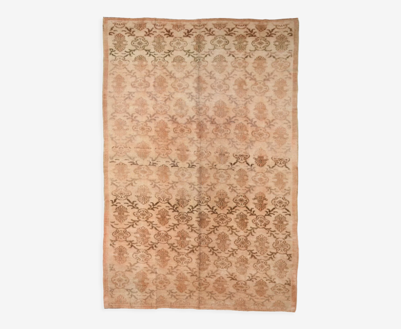 Brown beige vintage rug 325x218cm