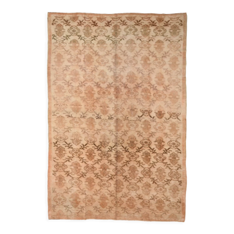 Brown beige vintage rug 325x218cm