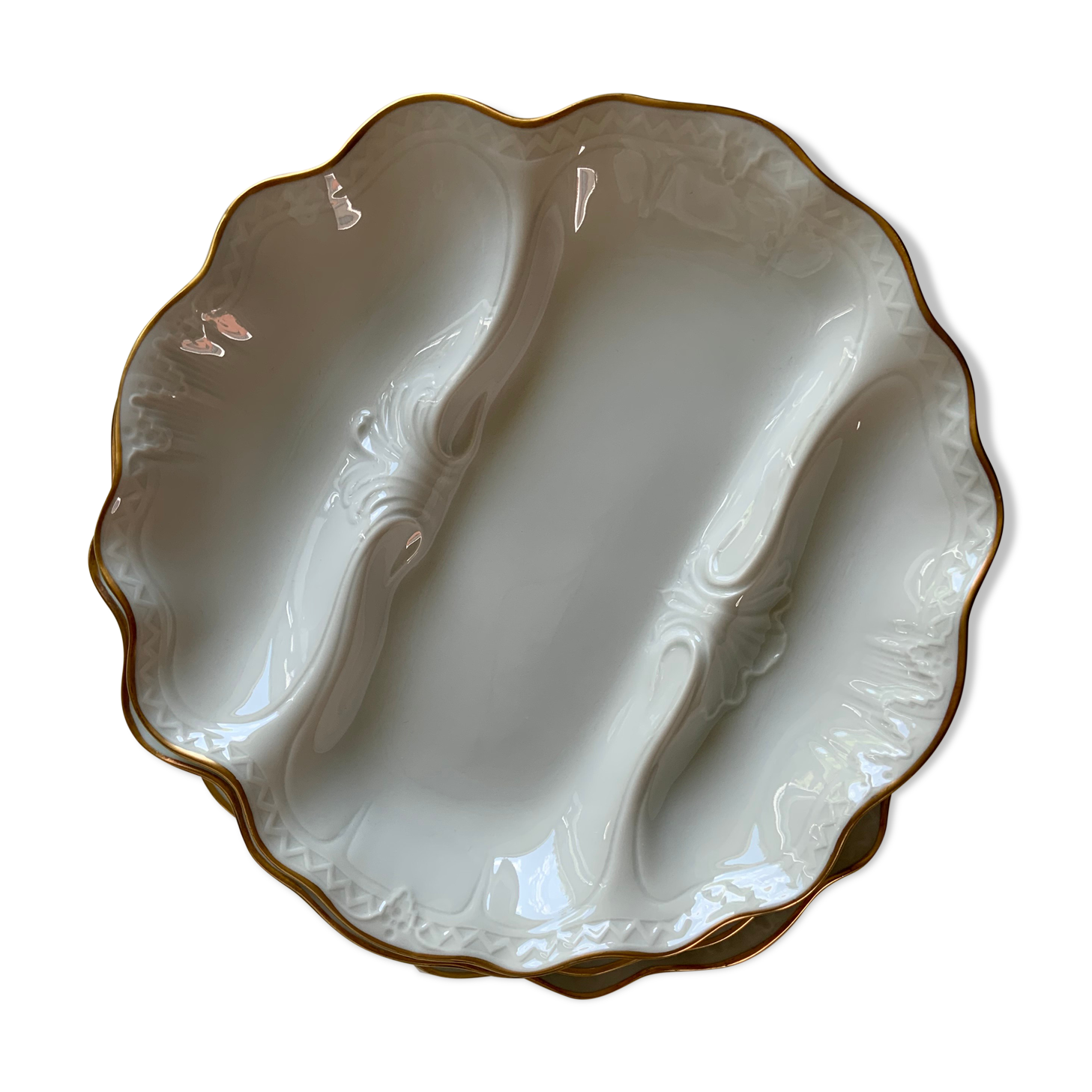 12 asparagus plates Limoges