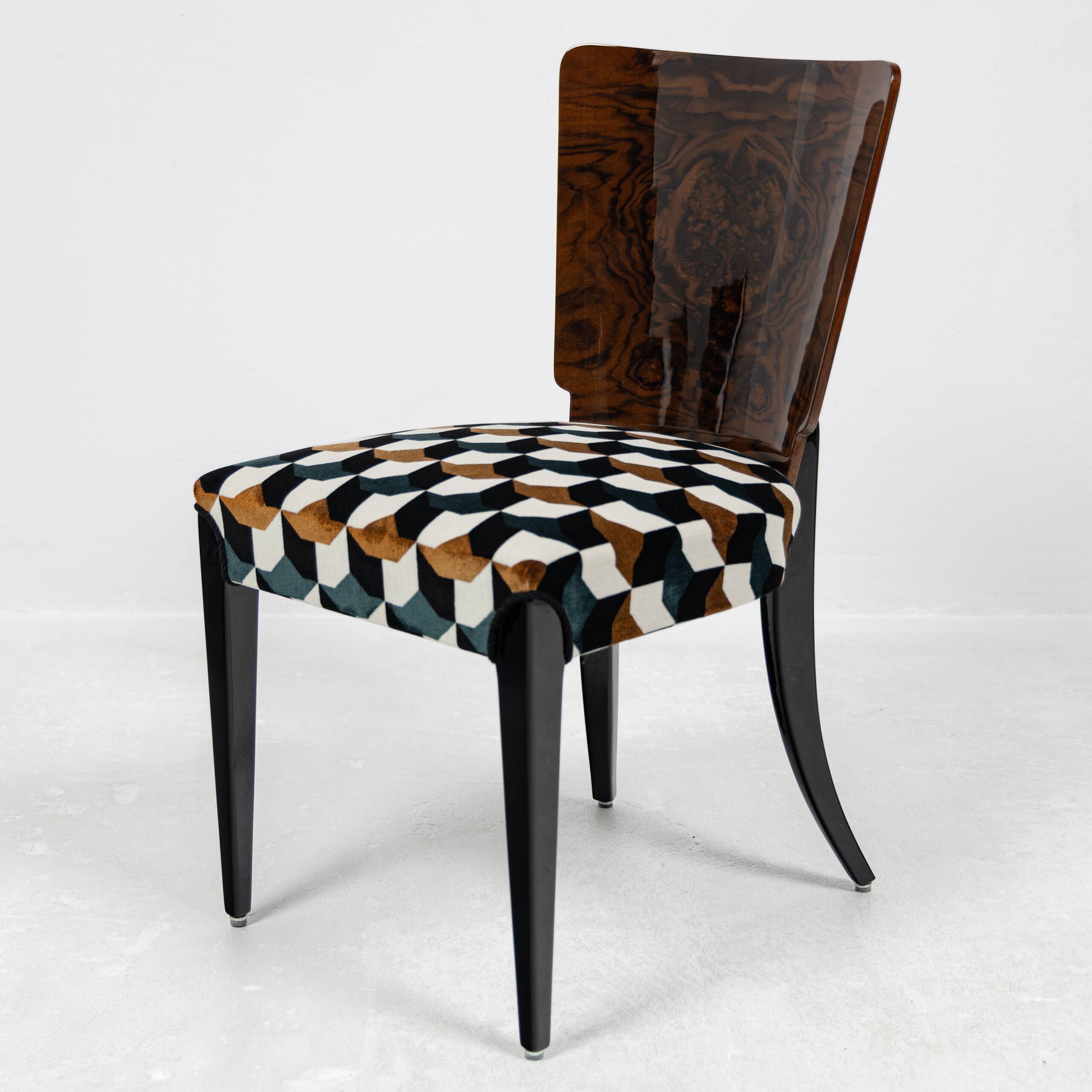 Set of 4 chairs H-214 Jindřich Halabala UP Závody 1950-1959