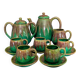 Vintage coffee service 8 pieces Grès de Puisaye circa 1950