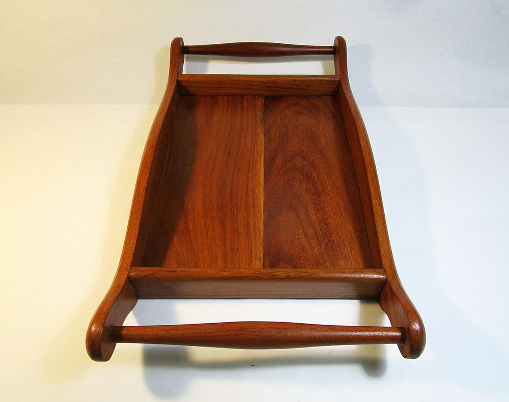 Wooden service tray