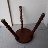 Tabouret tripode bois