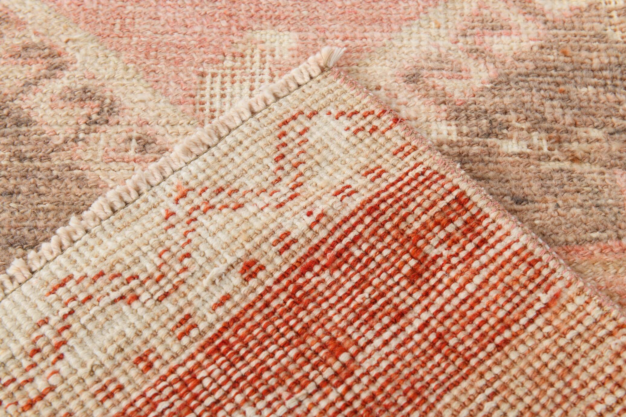 3x10 Faded Colors Vintage Carpet, Vintage Wool Runner Rug, 85x300