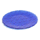 Vintage dark blue decorative plate in glass, Italy, 1960s.