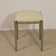 Stool with metal chromed base edition Casamance