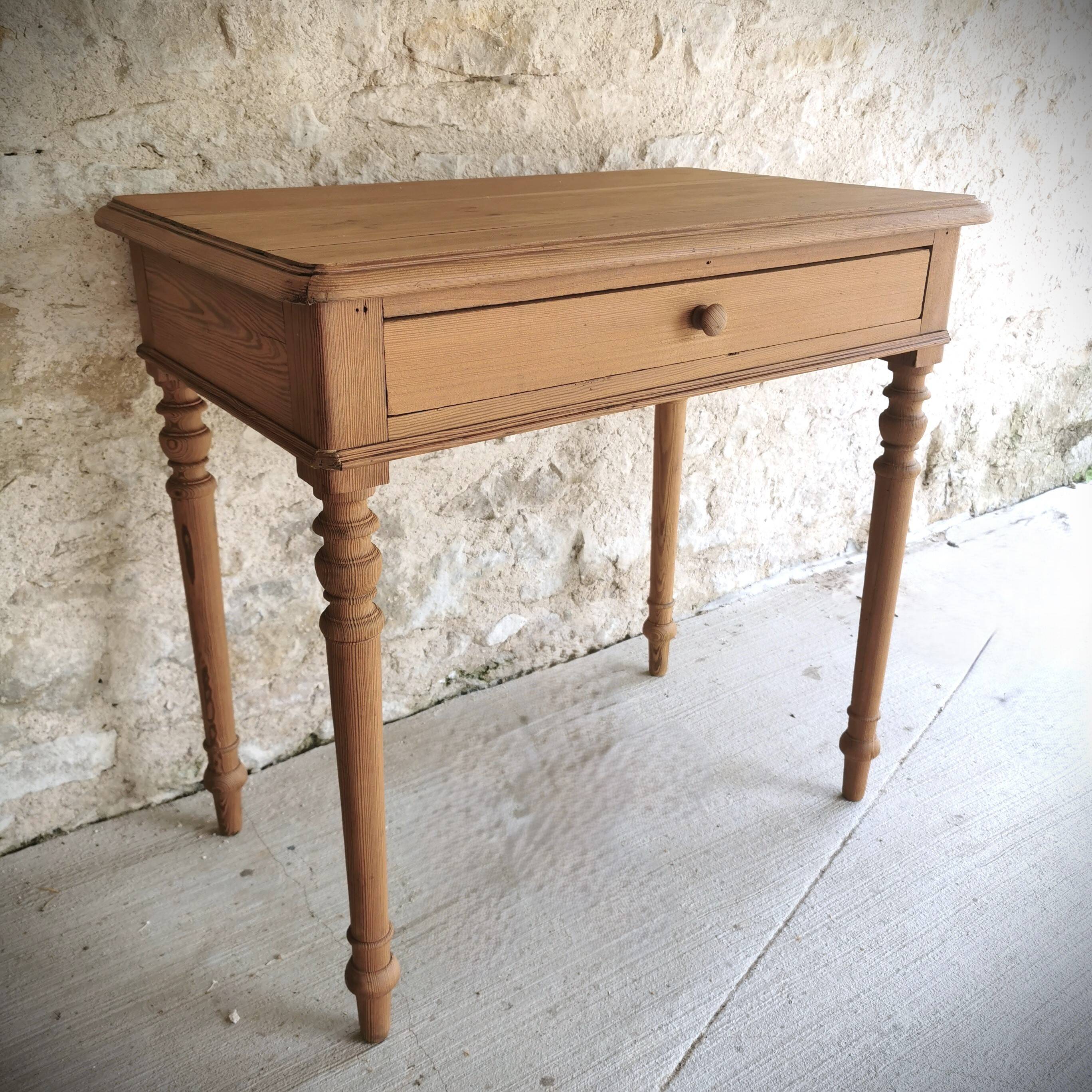Louis Philippe style pitch pine side table