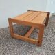 Table basse vintage en pin massif, années 1970