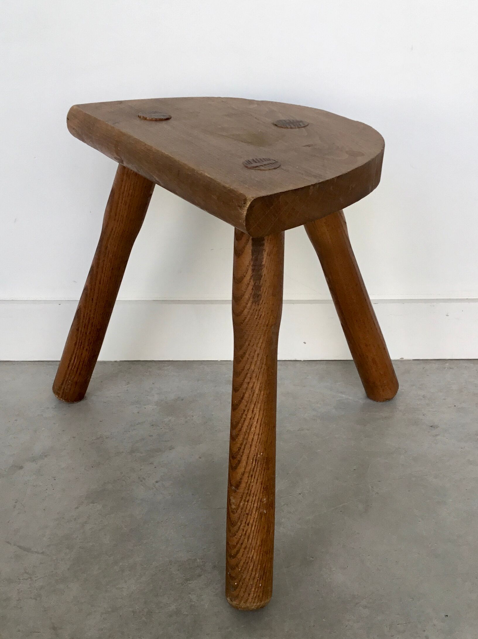 Vintage tripod farm stool - twentieth century