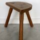 Tabouret de ferme tripode vintage - XXe siècle