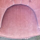 Old pink toad armchair, vintage, 40s / 50s