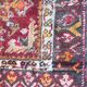 Small antique Turkish carpet Anatolia handmade 45x92 cm