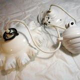 Old pulley hanging lamp