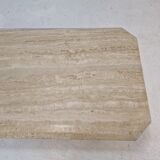 Italian Coffee Table in Travertine, 1980s