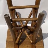 Brutalist wabi sabi organic tree stool or hocker 1970