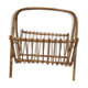 Rattan magazine holder
