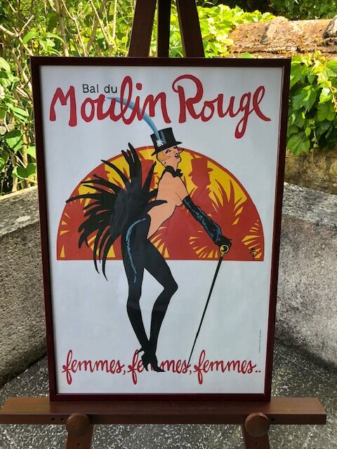 Affiche d'époque Cabaret Moulin Rouge Paris
