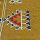 Yellow in 105x65cm wool Kilim rug