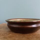 Stoneware bowl signed Fontgombault