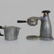 Old Italian coffee maker La Vesuviana aluminum 50s