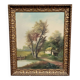 Henri catrou 19th century: oil on canvas lake landscape napoleon iii period