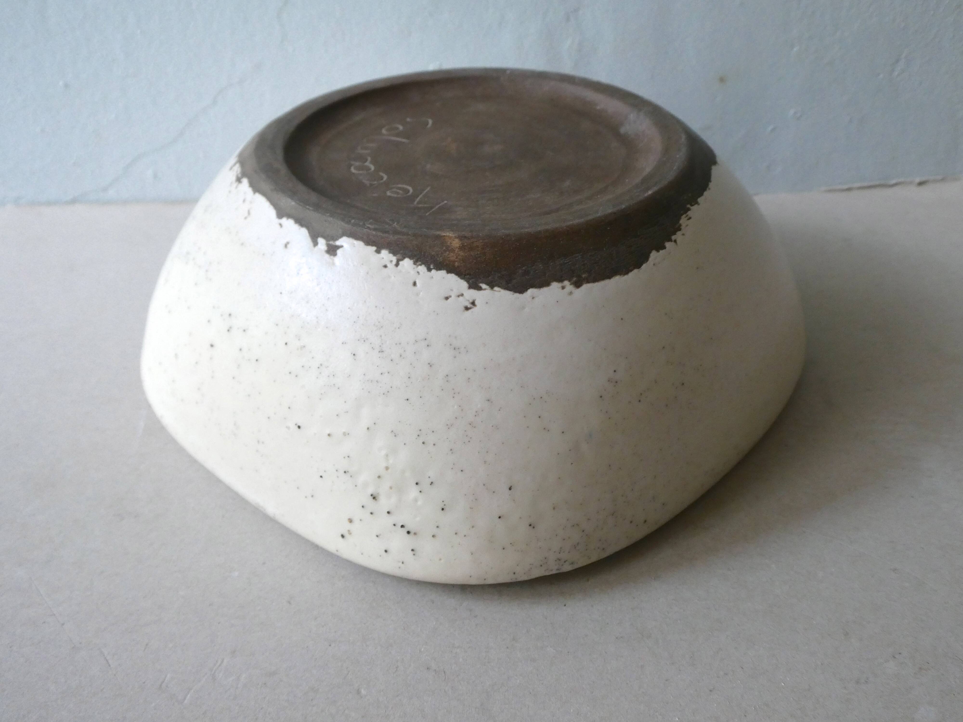 Empty pocket in ceramic free-form, signed Keramos, 50 years