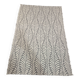 Vintage rug with plant pattern - Contemporary style