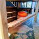 Solid raw oak table/island type "butcher's block" 180x105