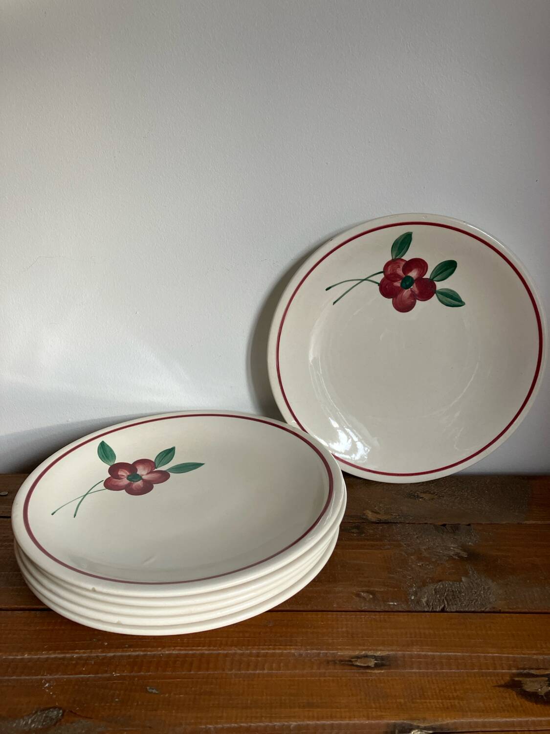 6 assiettes à dessert