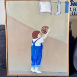 L'enfant au ballon - art figuratif contemporain
