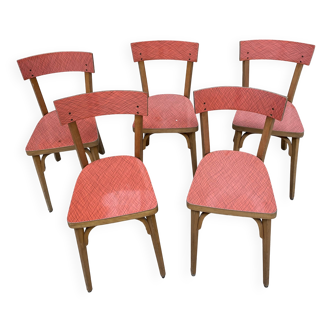 Lot de 5 chaises "Baumann"
