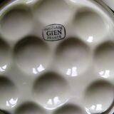 4 plates with gien porcelain snails