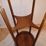 S013 E024 Antique Art Deco side table – pyrography – solid wood