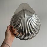 Large metal shell dish