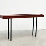 Elegant Italian wooden and metal console