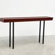 Elégante console italienne en bois et métal