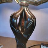 Tiffany style lamp, stained glass, art nouveau