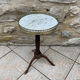Tripod marble pedestal table