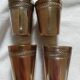 10 silver metal cups