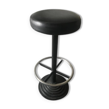 Tabouret de bar pied en fonte noir