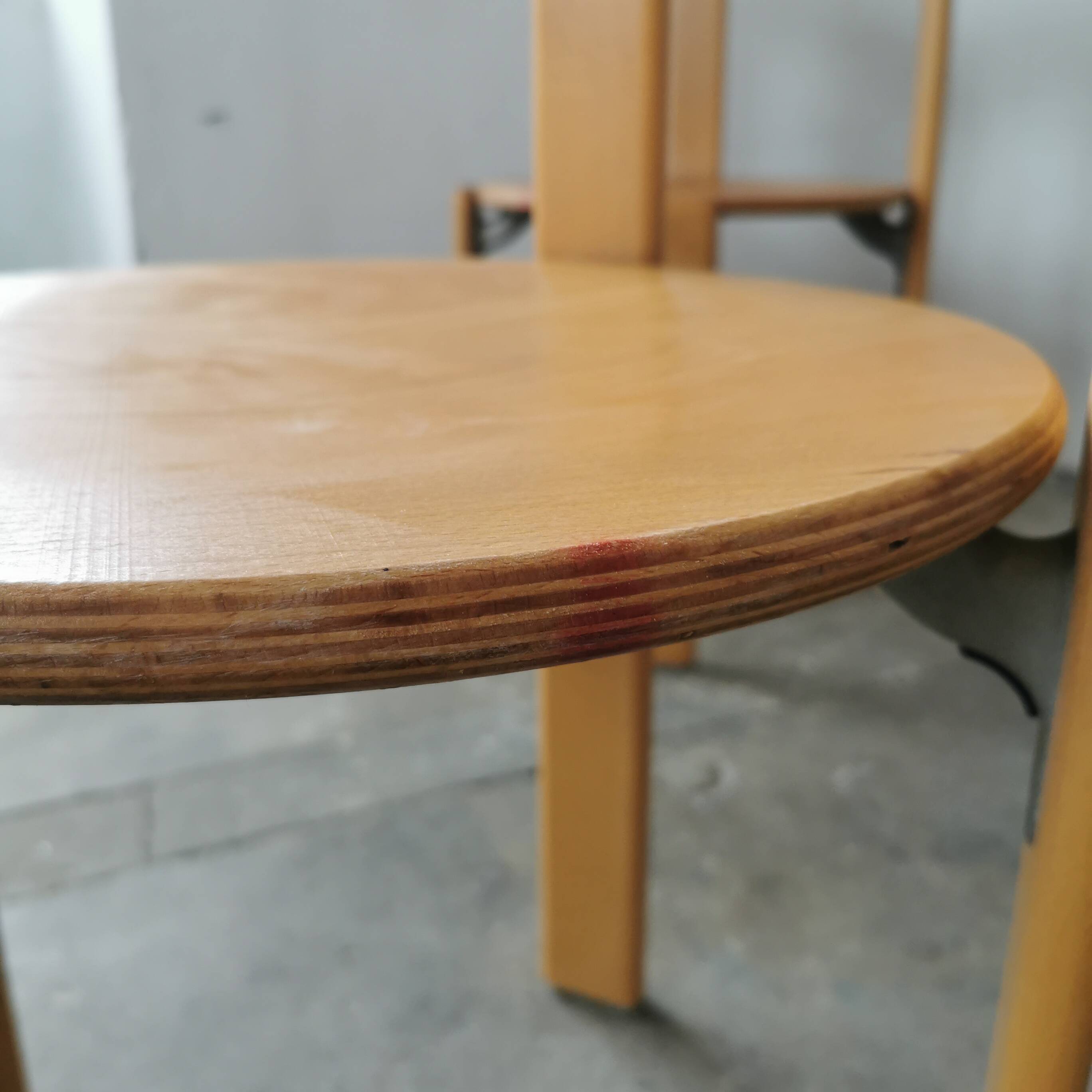 Set of 4 Rey chairs by Bruno Rey for kusch and CO