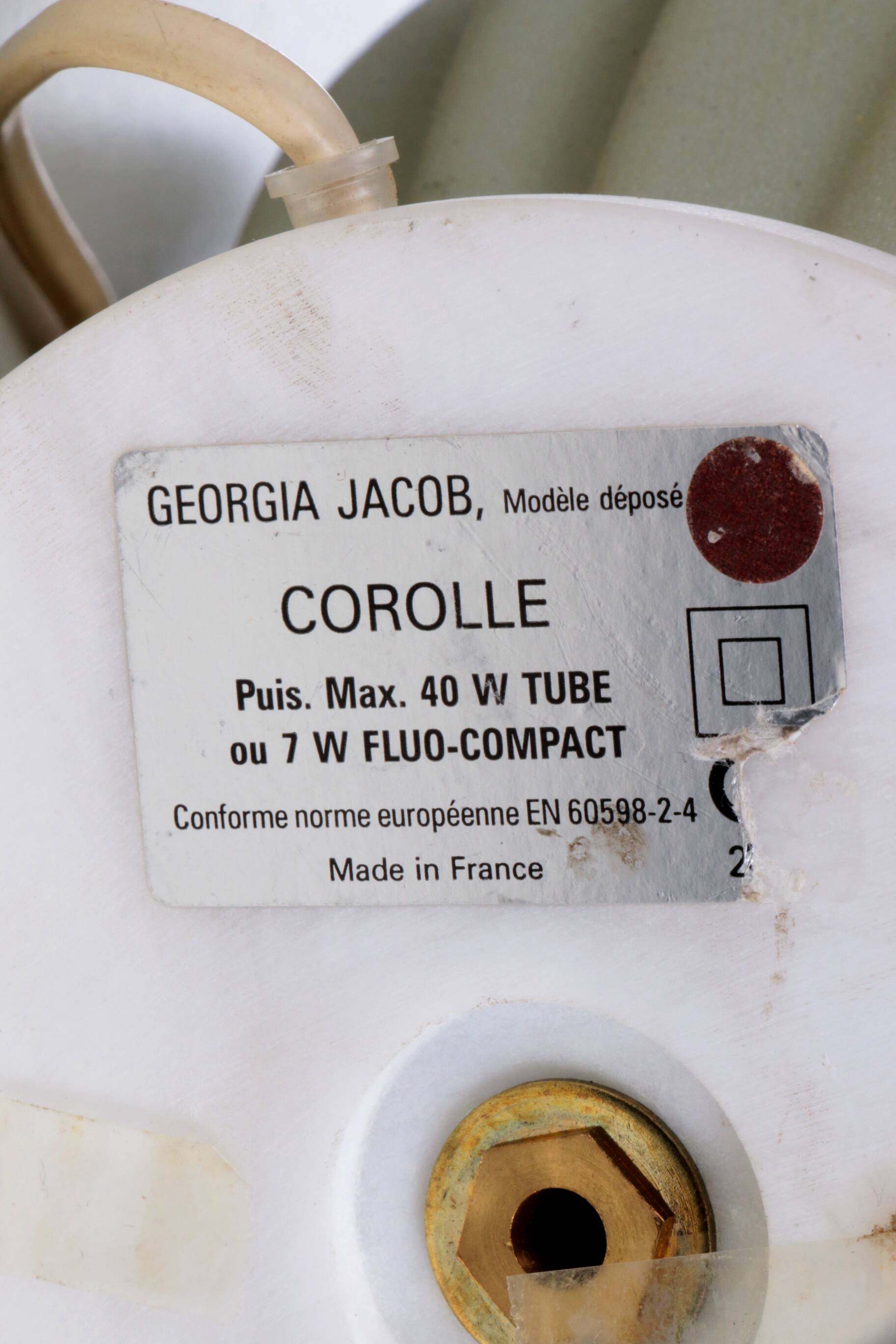 Georgia Jacob "Corolle" Table Lamp – Sculptural Light Art, France 1970s