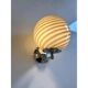 Beige and Brown Rods Murano Glass Wall Sconces by Simoeng, Set of 2