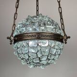 Antique style Art Nouveau chandelier with chains, Austria, 1890s